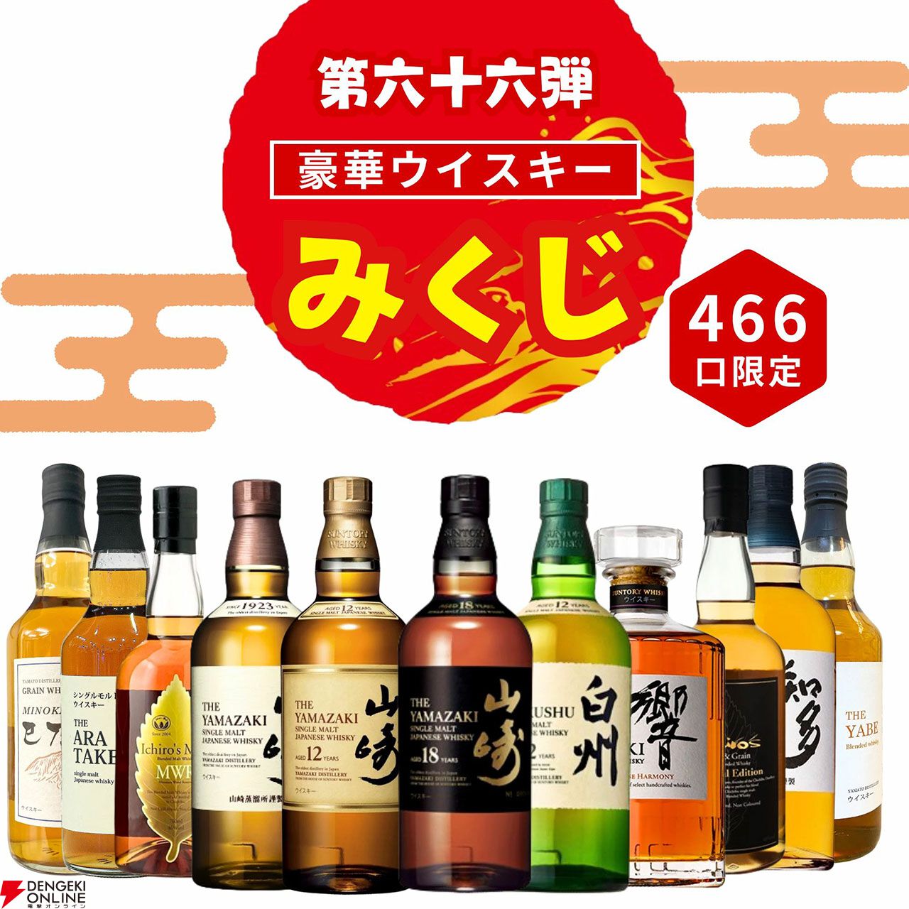未開封 ウイスキー5本セット  響、山崎、白州100周年、イチローズモルト、知多 響100周年アニバーサリーブレンド、山崎12年、白州12年、桜尾