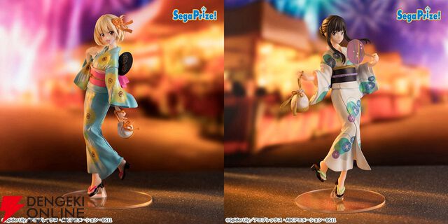 『リコリス・リコイル』千束とたきなの浴衣フィギュアが2025年バージョンに。柄のヒマワリ、アサガオは多色印刷で豪華に表現【リコリコ】