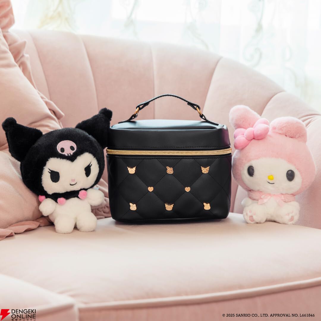 マイメロ50周年＆クロミ20周年】ガーリーなバニティポーチ付きファン