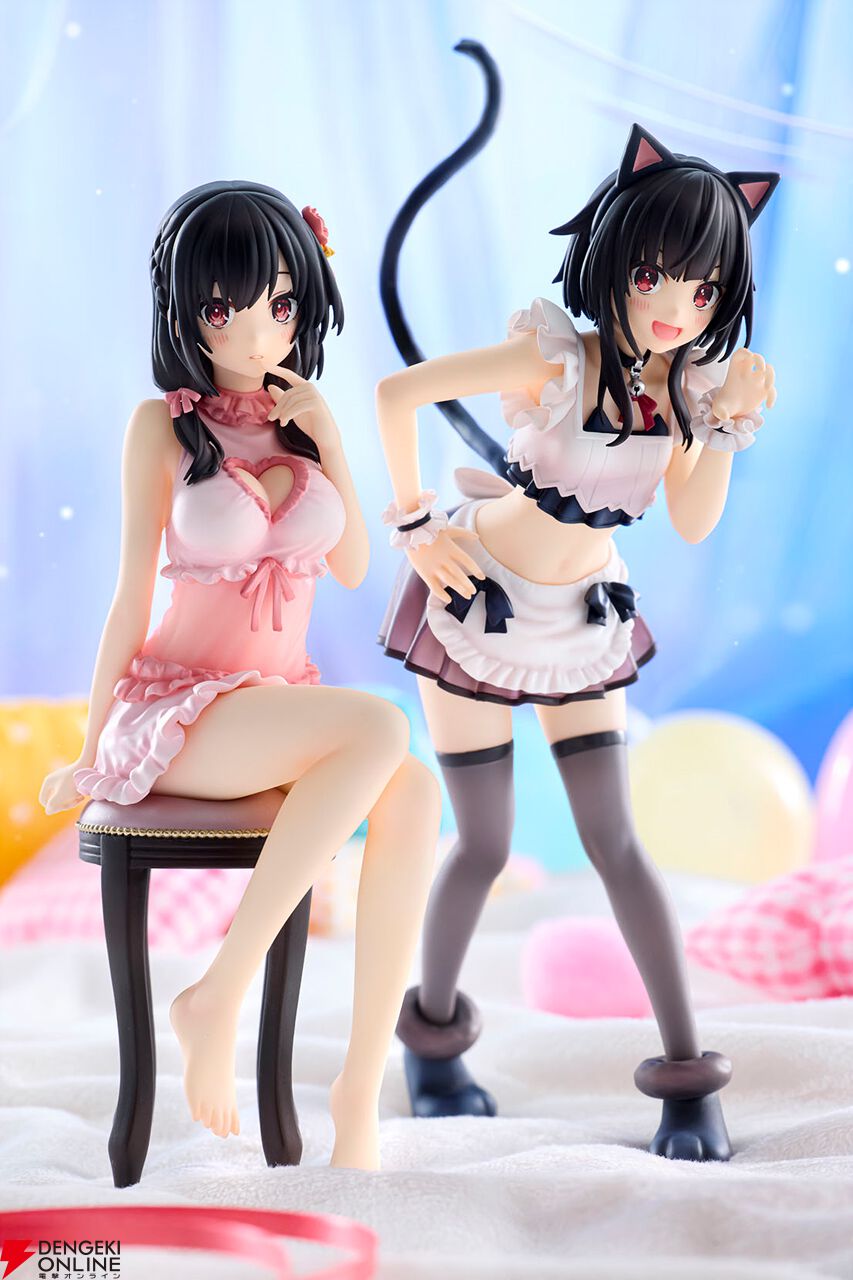 このすば』猫耳メイド姿のめぐみんとネグリジェ姿のゆんゆんが