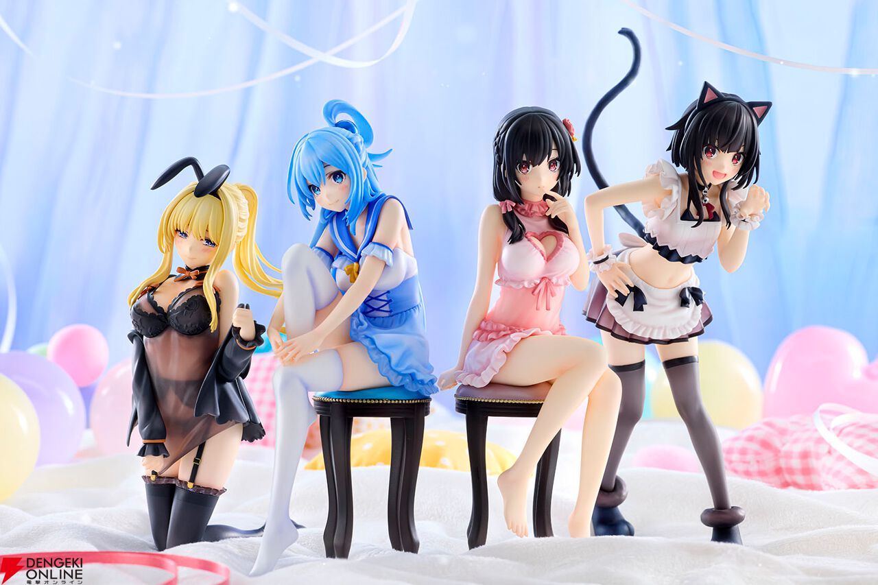 このすば』猫耳メイド姿のめぐみんとネグリジェ姿のゆんゆんが