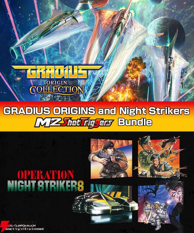 『オペレーション・ナイトストライカーズ』発売中。Steamでは『グラディウス』とのバンドルパックも登場