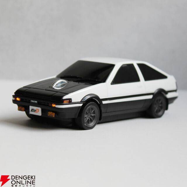 『頭文字D』藤原拓海のトヨタAE86型の無線マウスが発売中。ヘッドライト・リアライトが点灯
