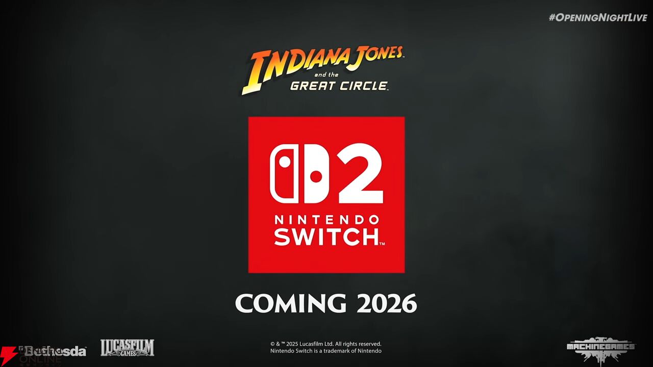 インディ・ジョーンズ/大いなる円環』がNintendo Switch2で2026年発売