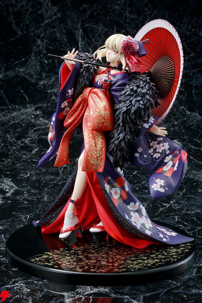 Fate/stay night HF セイバーオルタ着物ver.タペストリー 艶やかな着物姿のセイバーオルタフィギュアが二次再販予約受付中