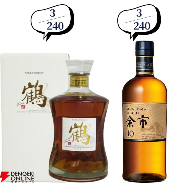 14,880円で山崎18年、白州18年、厚岸 立春・啓蟄、山崎LE2022・2023、ニッカ鶴などが当たる『ウイスキーくじ』が販売中。5本に1本の確率で当たる！