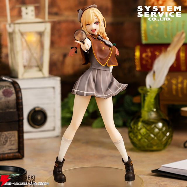『着せ恋』オリジナルの探偵衣装を着こなす海夢のフィギュアに注目。虫眼鏡を手にしたポーズもばっちり決まってる！【その着せ替え人形は恋をする】