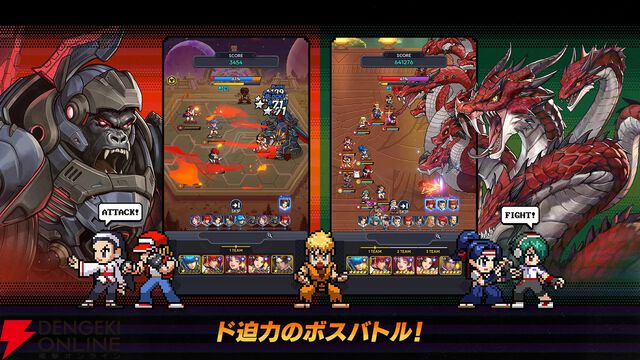 KOFのキャラがドット絵になって大集合する放置系RPG『THE KING OF FIGHTERS ドットバトル』9/4配信