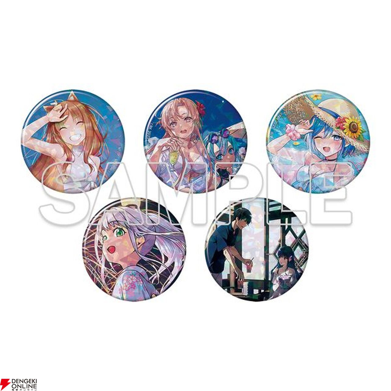 電撃文庫5作品の夏らしいフェアイラストを使用したグッズが予約締切