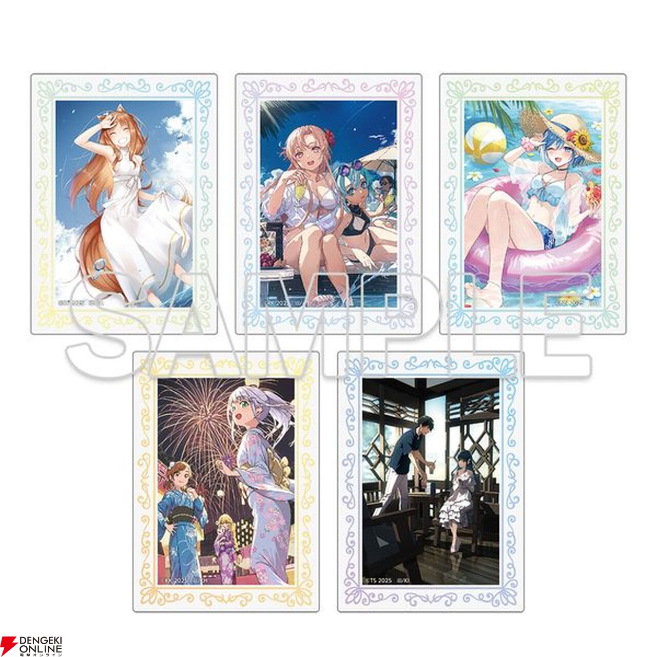 電撃文庫5作品の夏らしいフェアイラストを使用したグッズが予約締切