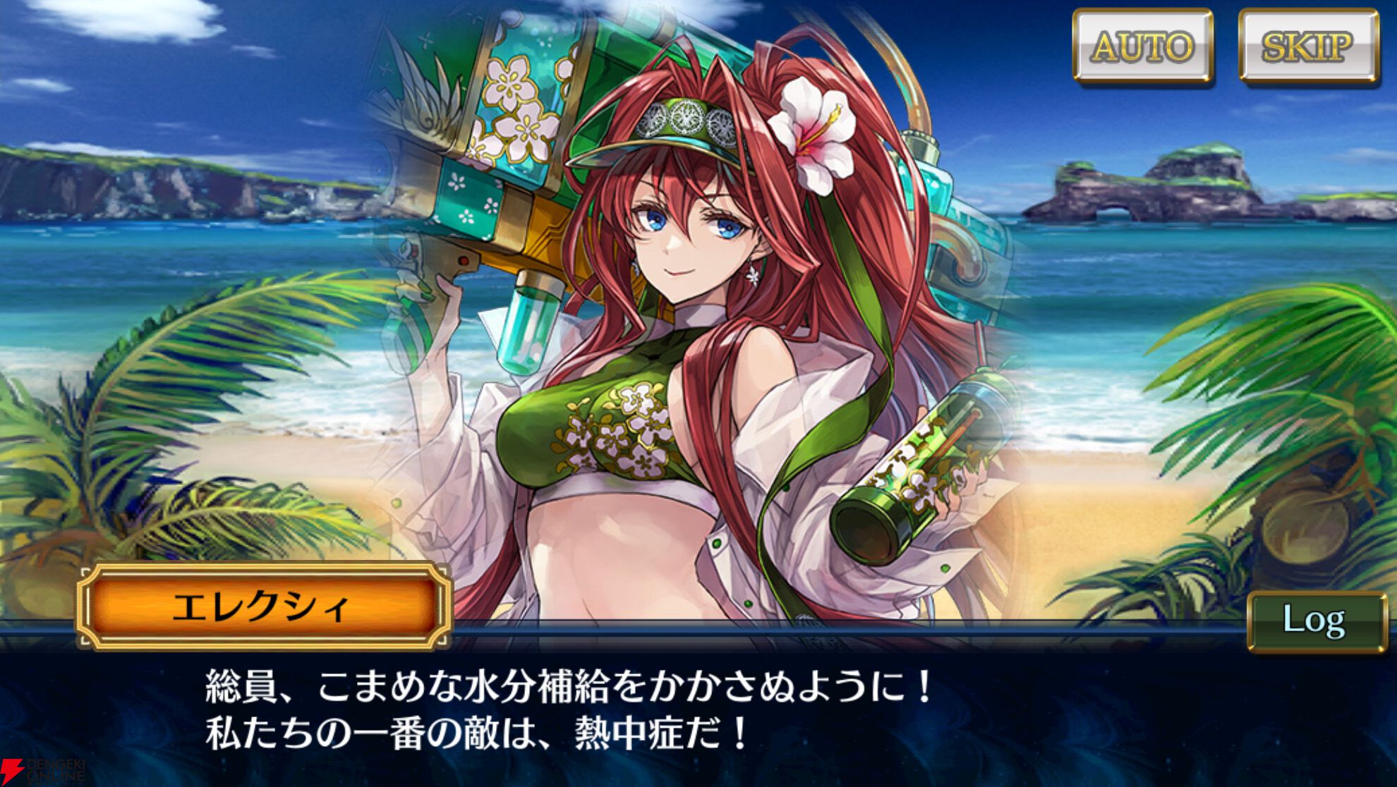 チェンクロ』セクシーな水着姿のエレクシィ（CV：野川さくら）や