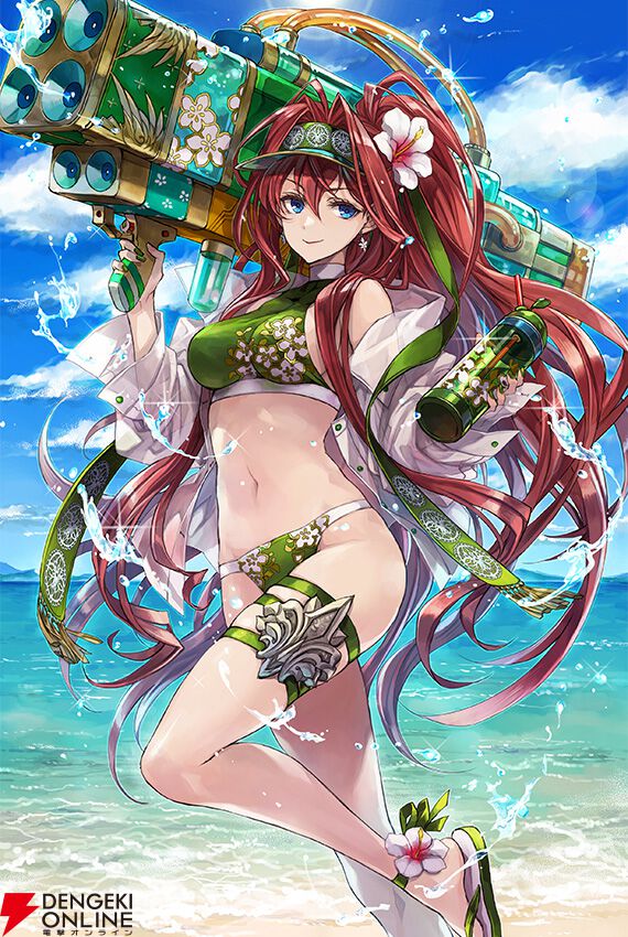 チェンクロ』セクシーな水着姿のエレクシィ（CV：野川さくら）や