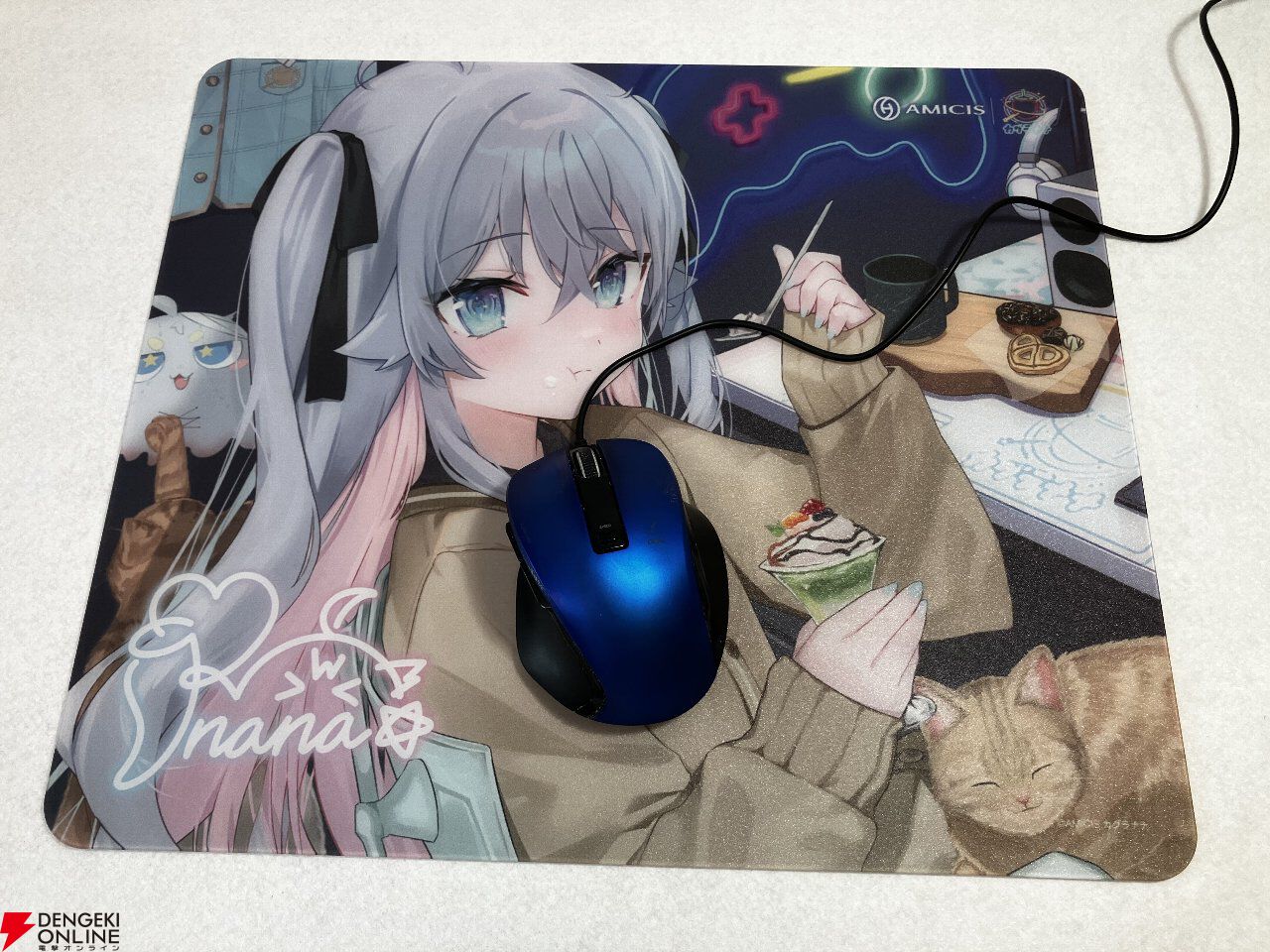 【レビュー】カグラナナさんのコラボゲーミングキーボード＆マウスパッドは本人描き下ろしイラストのこだわりがすごい。高性能＆高耐久でふだん使いにも最適