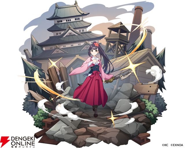 『ReOath‐巨神と誓女 外典‐』とアニメ『甲鉄城のカバネリ』がコラボ。無名と菖蒲が限定誓女、甲鉄城が進撃スキンとして実装