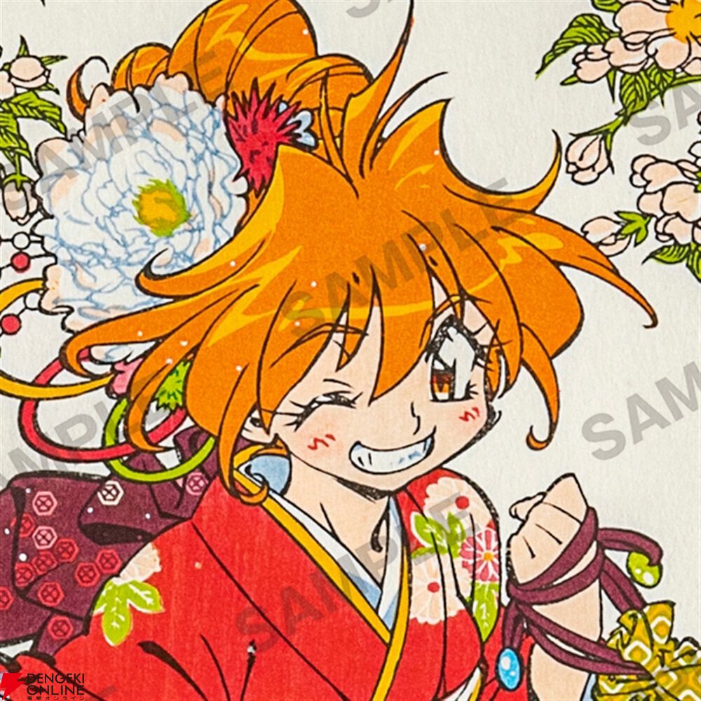 スレイヤーズ浮世絵木版画 美少女転載魔道士之図 リナ=インバース スレイヤーズ』華やかな振袖を身にまとったリナの浮世絵木版画が登場