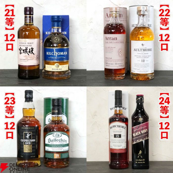 15,000円でスプリングバンク30年、山崎18年、響100周年、スプリングバンク ローカルバーレイ 8年などが当たる『SAKEIROウイスキーくじ』が9月4日20時より販売