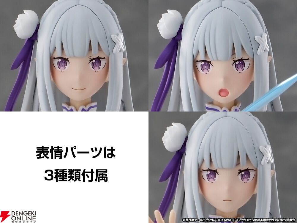 リゼロ』エミリアがニッパーだけで作れる可動プラスチックモデル