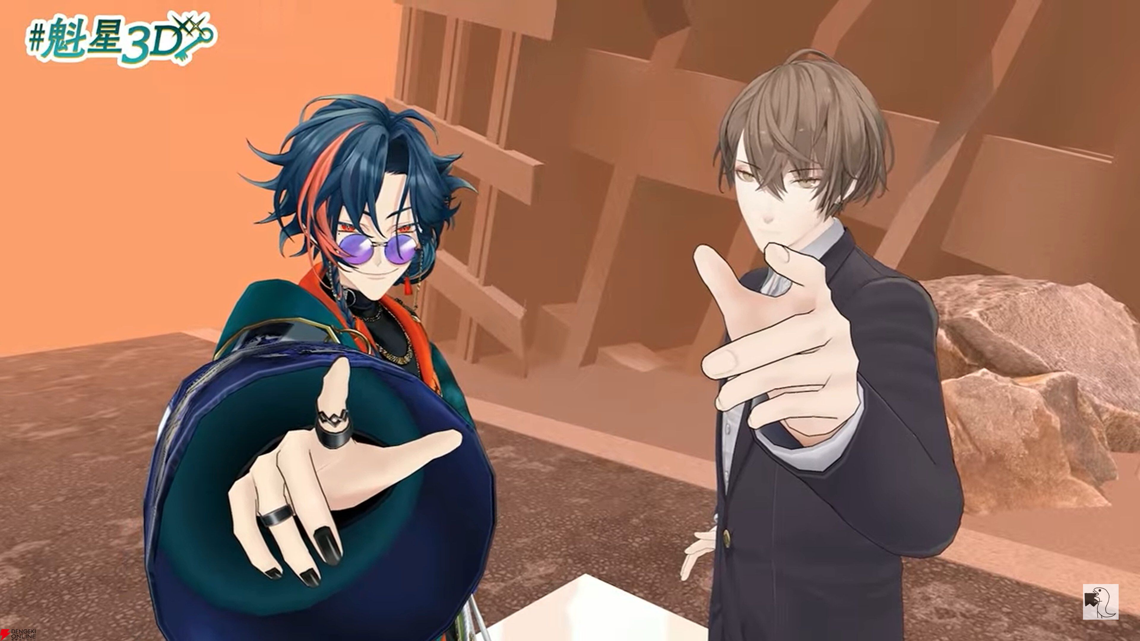 にじさんじ】“3SKM”魁星さんが3Dお披露目。カードバトル、気配斬り