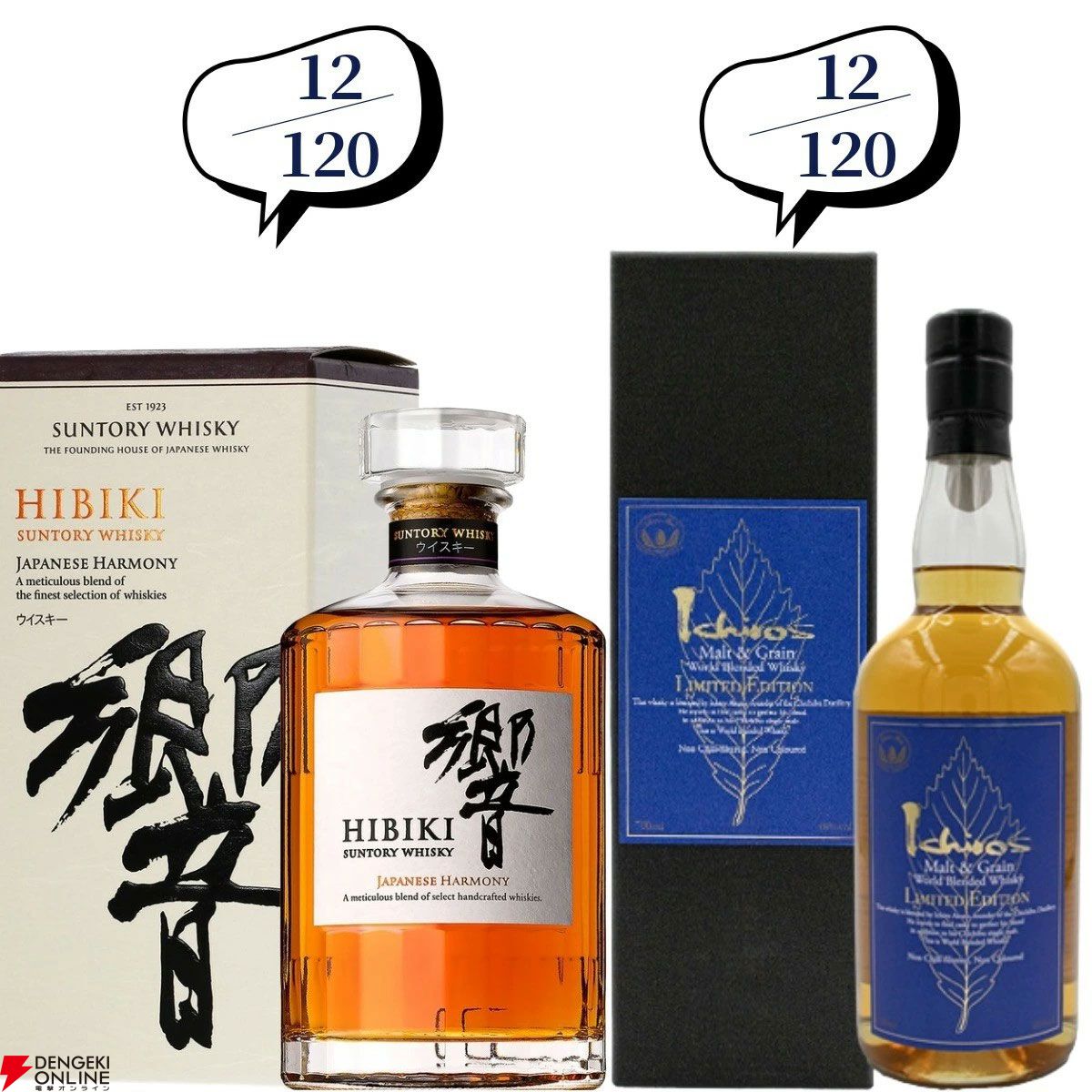 14,880円で山崎18年、響21年、厚岸 立春・立夏、ニッカ鶴などが当たる『ウイスキーくじ』が販売中