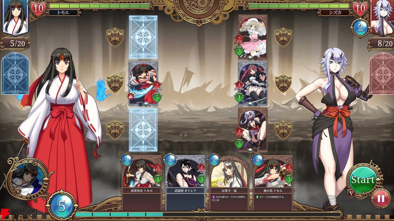 『クイーンズブレイド リビルド』が2026年Steamで配信。お色気要素もありのローグライトカードゲーム