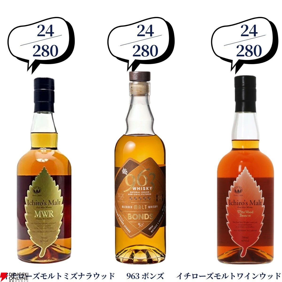 豪華2本セット】16,500円でマッカラン25年、山崎・白州18年、響