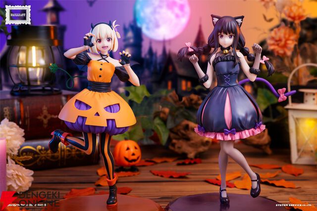 『リコリス・リコイル』千束とたきながハロウィン衣装でトリックオアトリート！ 合わせて飾ると雰囲気抜群の新作フィギュア