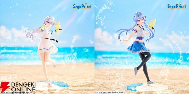 『サマポケ』夏の終わりにしろはと蒼のフィギュアはいかが？ シリーズを集めて並べれば水鉄砲合戦の再現も