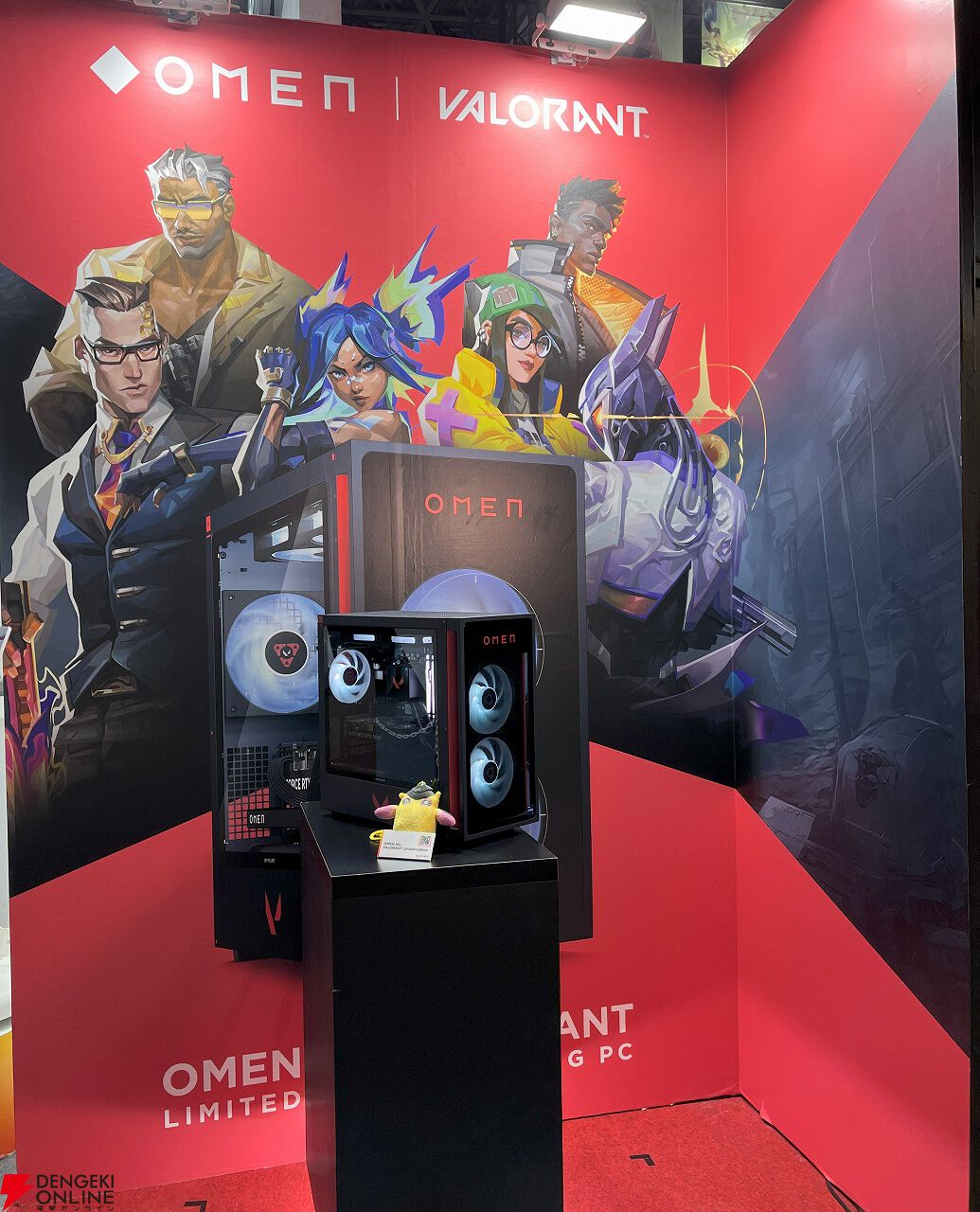 OMENの最新ゲーミングPC『VALORANT』コラボモデルが出展。HyperXの