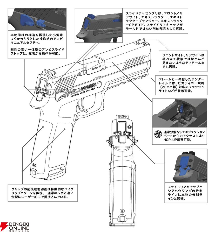 東京マルイ『ガスブローバック P320 フルサイズ』が10月登場。精密な