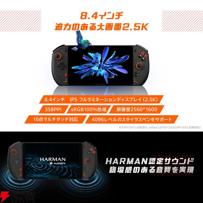 ポータブルゲーミングPC“ONEXPLAYER 2 Pro 国内正規版”発売。着脱式
