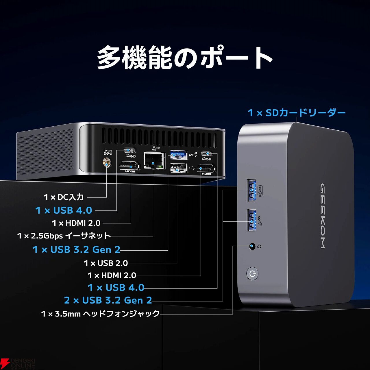 GEEKOM GT13 Pro 2025年モデル ミニPC 美品 GEEKOM GT12 PRO ミニPC インテル® CORE™I7-12650H/ I9-12900H