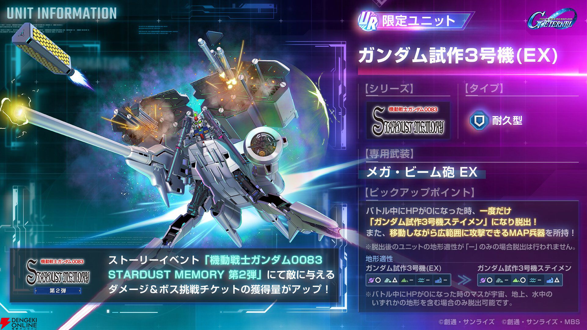 【新品未開封】ガンダム　試作2号機　イベント限定スリーブ Gジェネ エターナル】限定UR“ガンダム試作3号機（EX）/コウ・ウラキ”と