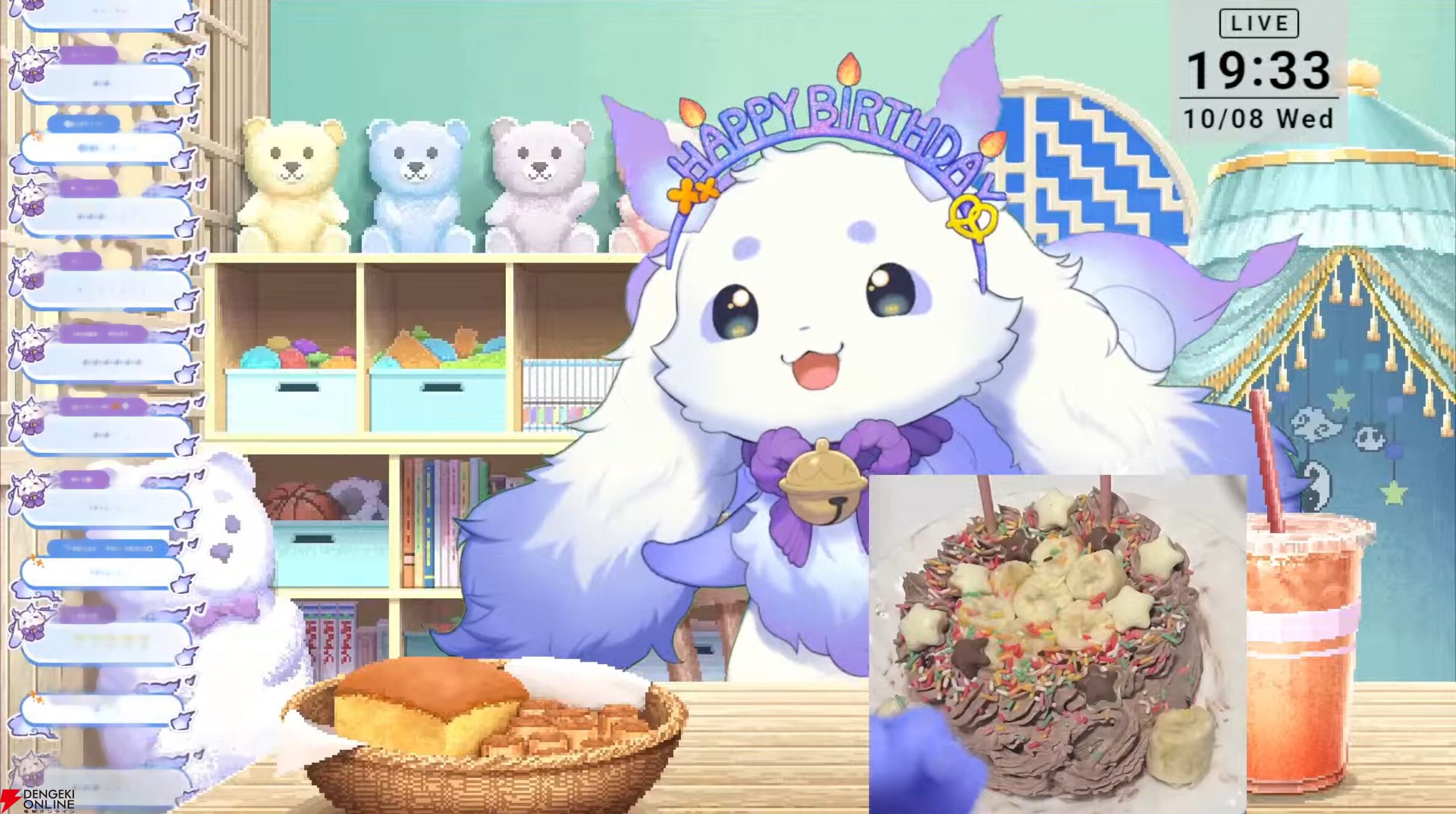 にじさんじ】ルンルンさんが2度目のバースデー。ケーキをデコって食べ