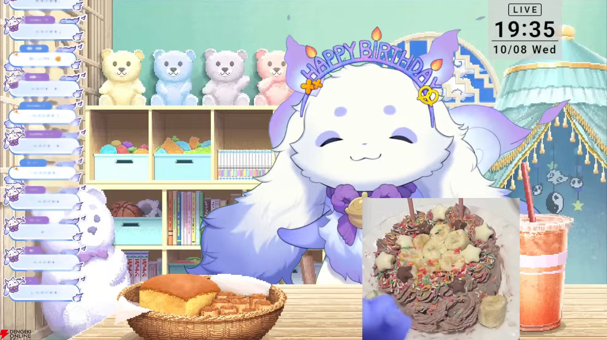 にじさんじ】ルンルンさんが2度目のバースデー。ケーキをデコって食べ