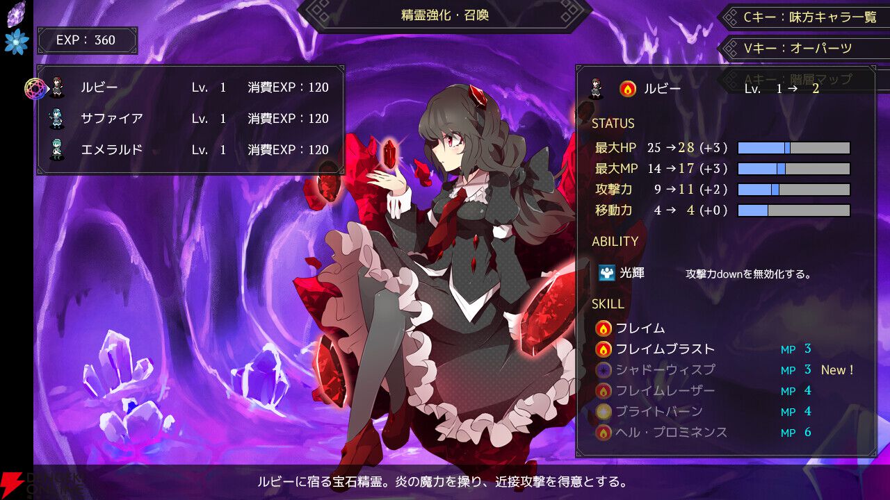 あなたの誕生石はどんな子？ 宝石精霊たちと共に戦う戦術ローグ