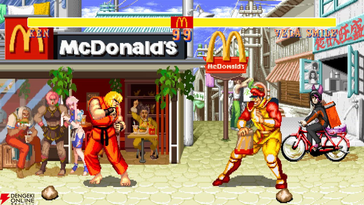 マクドナルドと『ストリートファイター』シリーズが初コラボ！ リュウたちがベガ・スマイルと対戦【10/22～】