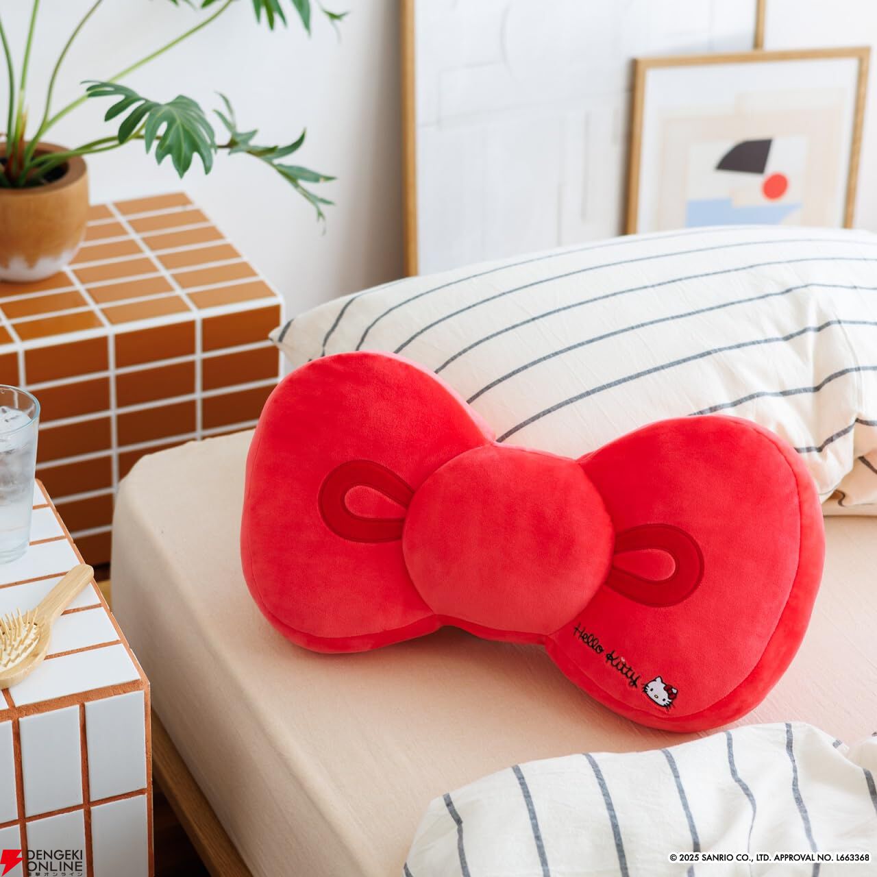 ハローキティのリボンがクッションに♡『Hello Kitty ふわもちリボン