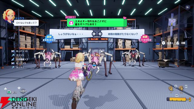 『ゼンシンマシンガール』レビュー。女の子たちのワァオな強化演出に胸のドキドキが止まらない…。敵が飛び散る爽快アクション＋ハクスラでゲームとしても遊べる1本