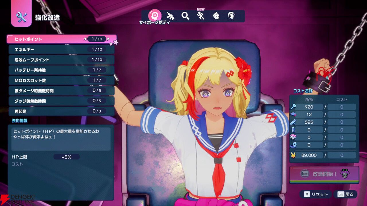 『ゼンシンマシンガール』レビュー。女の子たちのワァオな強化演出に胸のドキドキが止まらない…。敵が飛び散る爽快アクション＋ハクスラでゲームとしても遊べる1本