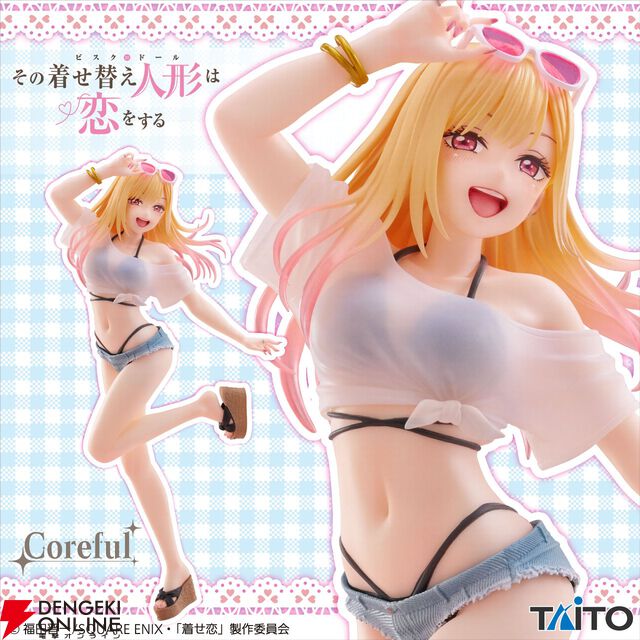 『着せ恋』喜多川海夢の新作フィギュアは透けたシャツや水着がセクシー＆キュートなデザイン
