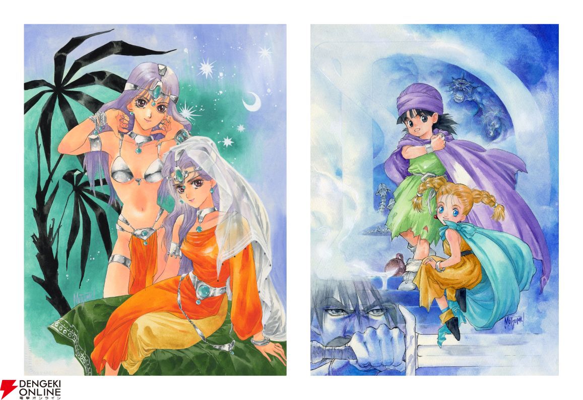いのまたむつみ待望の回顧展が12/5より横浜で開催。『テイルズ オブ』シリーズや小説『ドラクエ』など120点超のカラー原画を展示