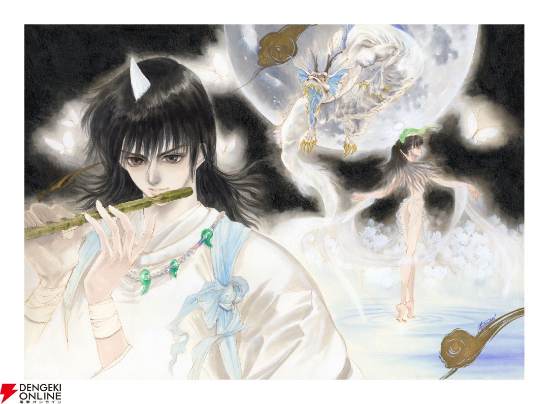 いのまたむつみ待望の回顧展が12/5より横浜で開催。『テイルズ オブ』シリーズや小説『ドラクエ』など120点超のカラー原画を展示