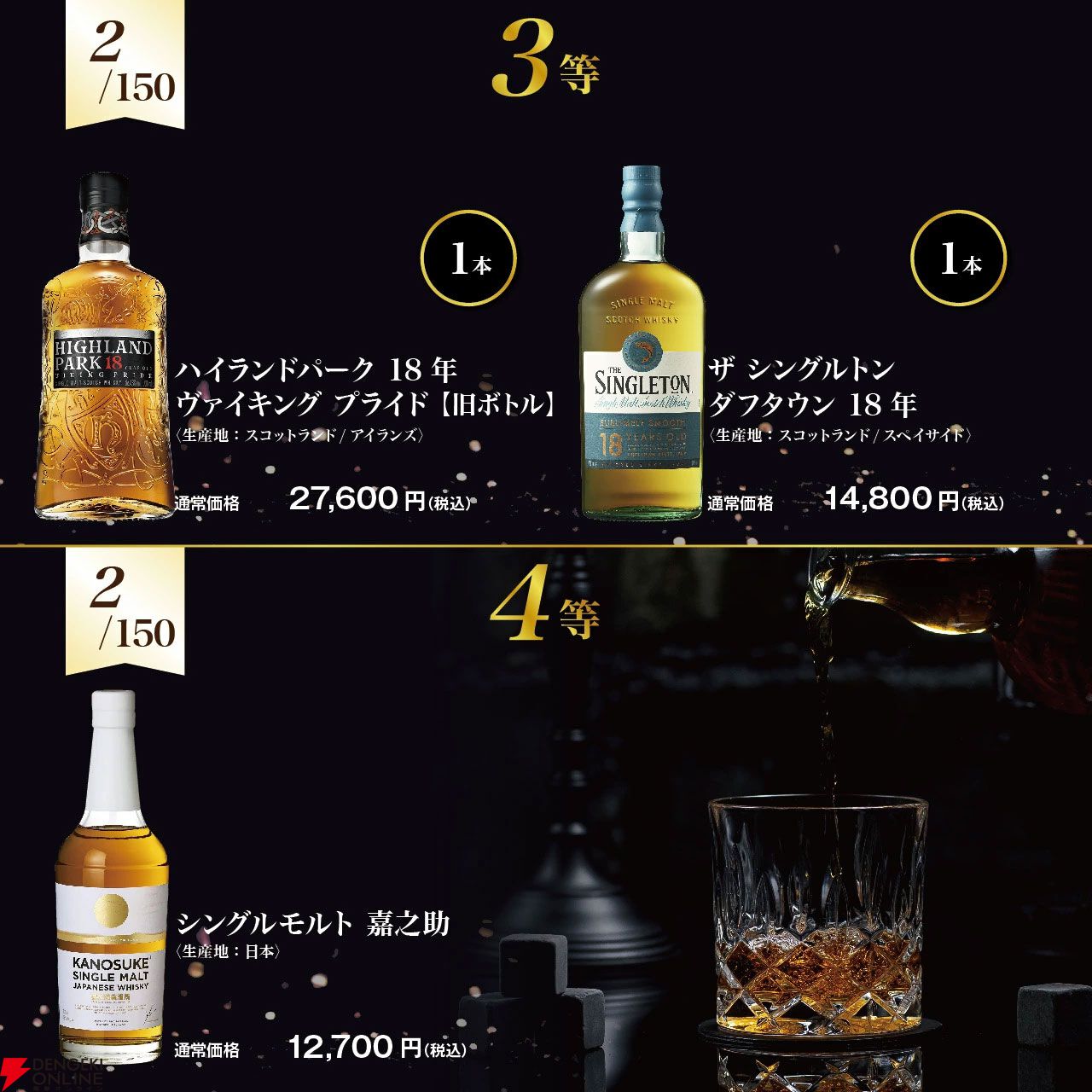 11,000円で白州18年、マッカラン18年、バランタイン21年を狙える2本