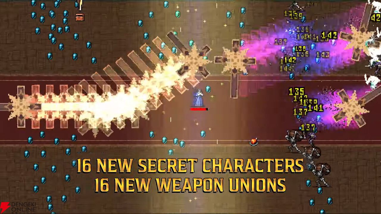 『ヴァンサバ』の『悪魔城ドラキュラ』コラボDLCに16体の新キャラや新武器、新BGMが追加【Vampire Survivors：Ode to Castlevania】