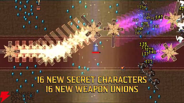 『ヴァンサバ』の『悪魔城ドラキュラ』コラボDLCに16体の新キャラや新武器、新BGMが追加【Vampire Survivors：Ode to Castlevania】