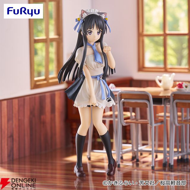 『けいおん！』恥ずかしがり屋の澪らしい猫ポーズに注目。にゃんこカフェをイメージしたTrio-Try-iTフィギュア