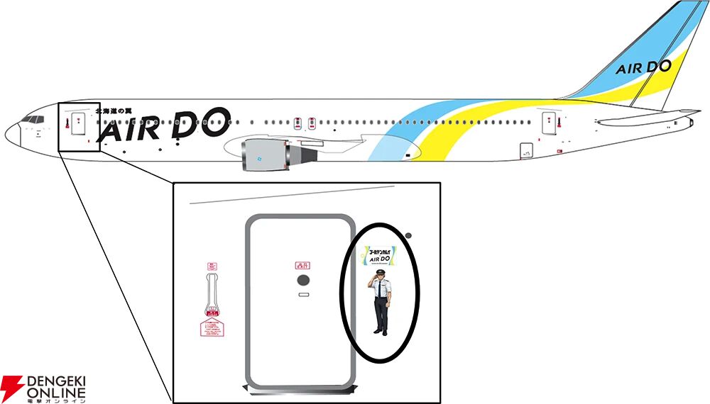 アニメ『ゴールデンカムイ』×AIRDOコラボ開催決定。B767型機・B737型機
