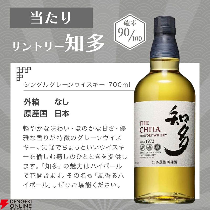 山崎12年か知多、どちらかが届く『ウイスキーくじ』が販売中 - 電撃