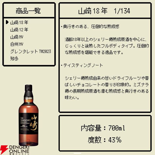 6,980円で山崎18年・12年などが狙える。末等でもハイボールがおすすめの知多が届くウイスキーくじが販売中