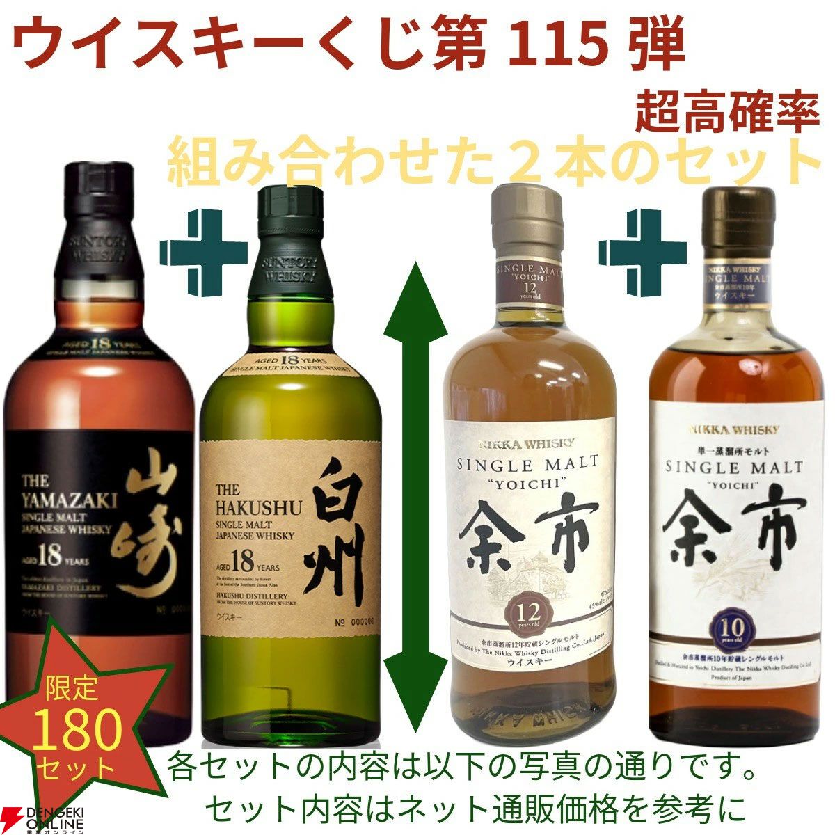まだ終わっていなかった豪華創業祭！ 22,000円で余市12年＋余市10年